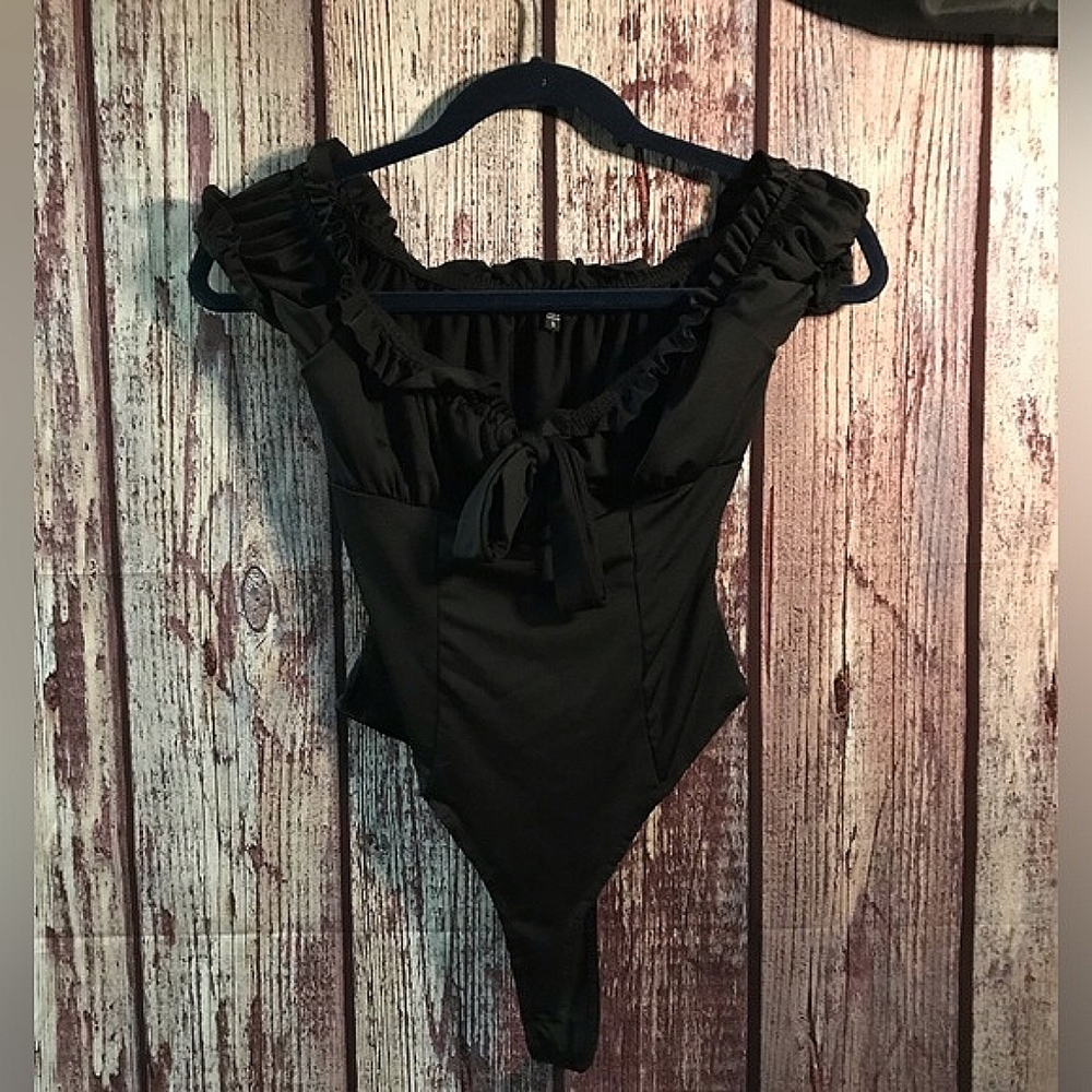 Black Bodysuit Sz Sm